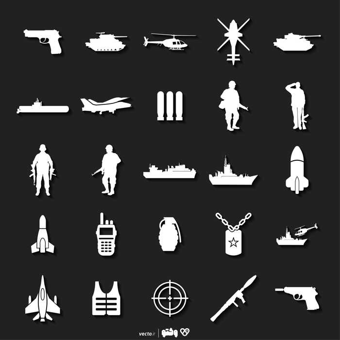 آیکون فرودگاه-اسلحه-کشتی-نظامی-جنگنده-هلیکوپتر-سرباز